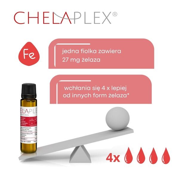 Chelaplex, płyn doustny, 10 ml x 20 szt.