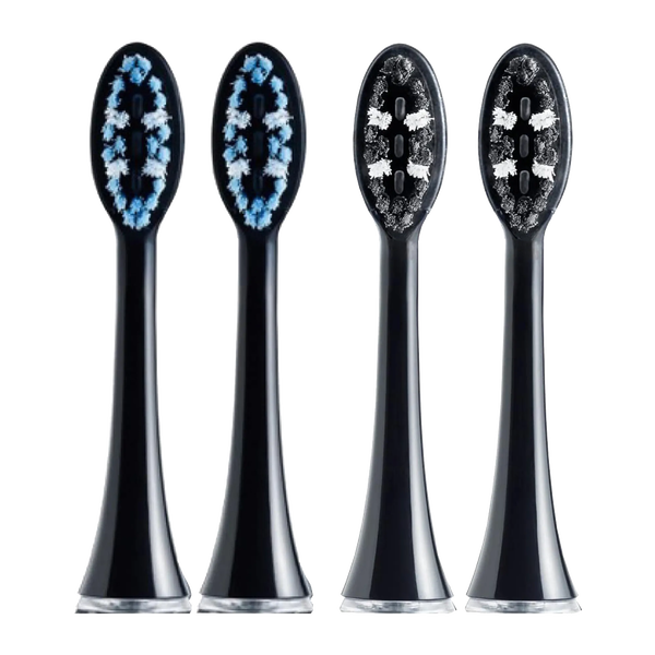 Vitammy, końcówki do szczoteczki sonicznej Pearl+, kolor czarny, 4 szt.