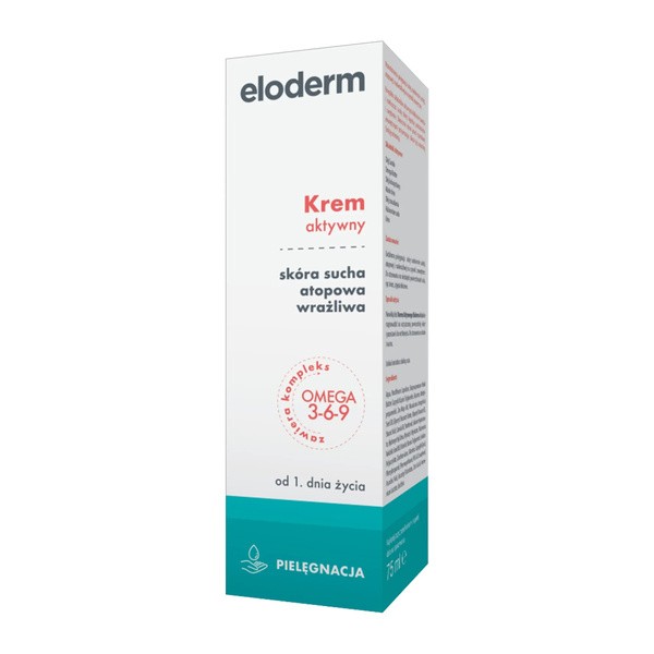 Eloderm, krem aktywny od 1 dnia życia, 75 ml