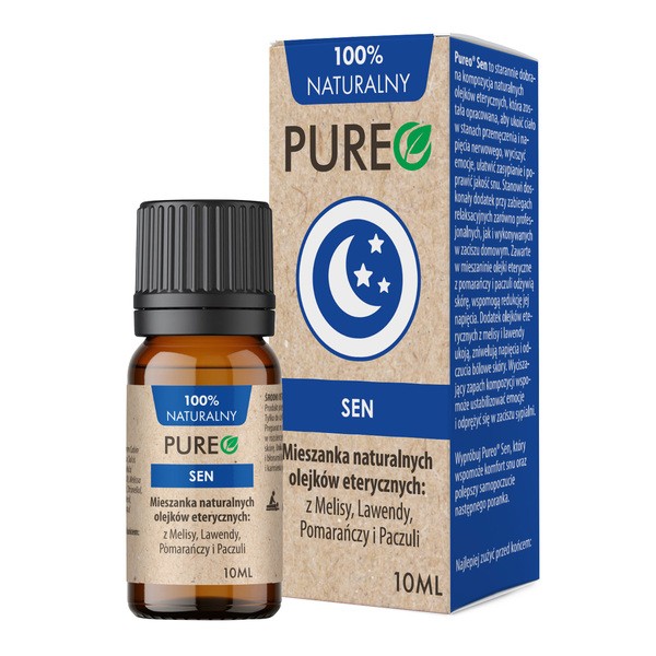 Pureo Sen, mieszanka naturanych olejków eterycznych, 10 ml