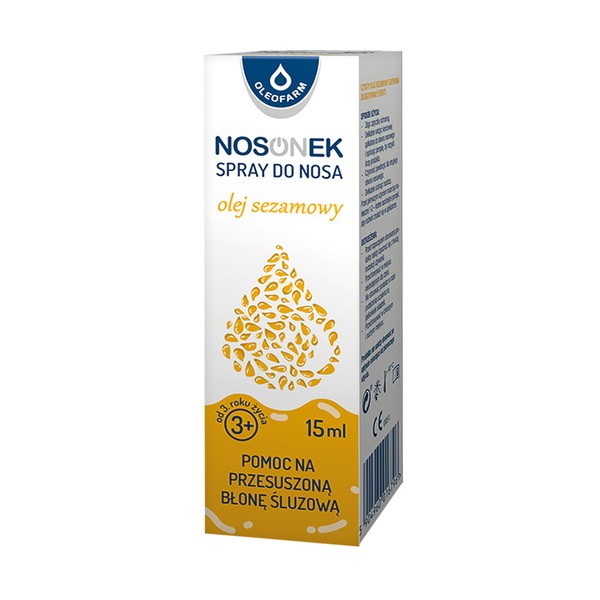 Nosonek z olejem sezamowym, spray do nosa, 15 ml