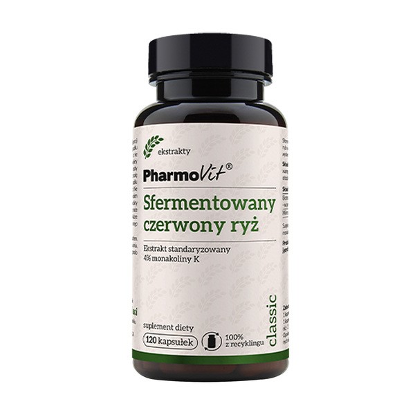 Pharmovit Sfermentowany Czerwony ryż, kapsułki, 120 szt.
