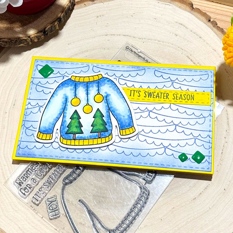 crazysweater2stamp Clear Stamp Set