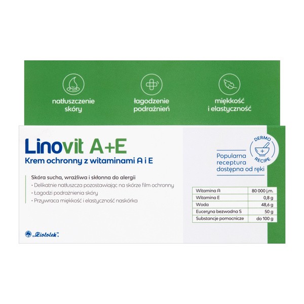 Linovit A+E, krem ochronny z witaminami A i E, 50 g