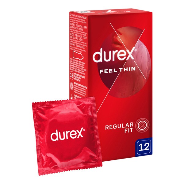 Durex Feel Thin Classic, prezerwatywy, 12 szt.
