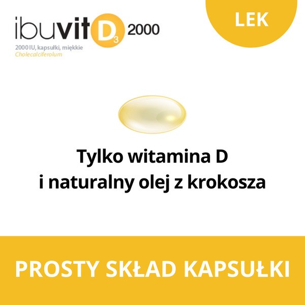 Ibuvit D3, 2000 IU, kapsułki miękkie, 150 szt.