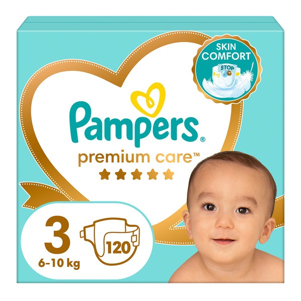 Pampers Premium Care Pieluszki, rozmiar 3 (6-10kg), 120 szt.