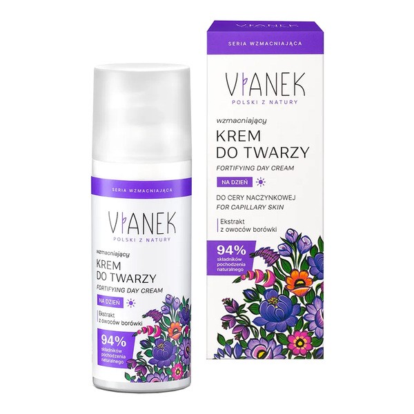 Vianek, wzmacniający krem do twarzy na dzień, 50 ml