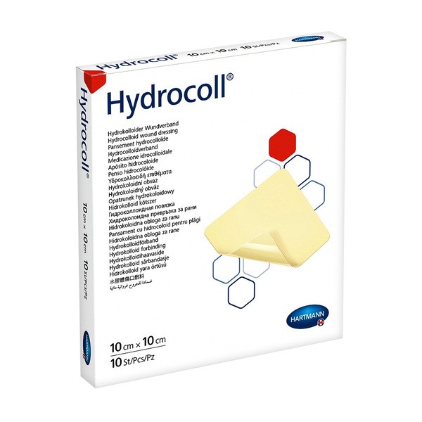 Hydrocoll, opatrunek jałowy, 10 cm x 10 cm, 1 szt. (z opakowania 10 szt.)