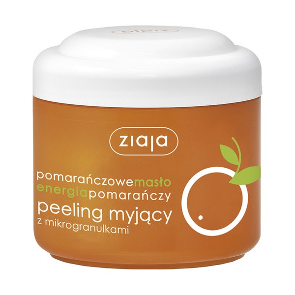 Ziaja, Pomarańczowe Masło Energia Pomarańczy, peeling myjący średnioziarnisty, 200 ml