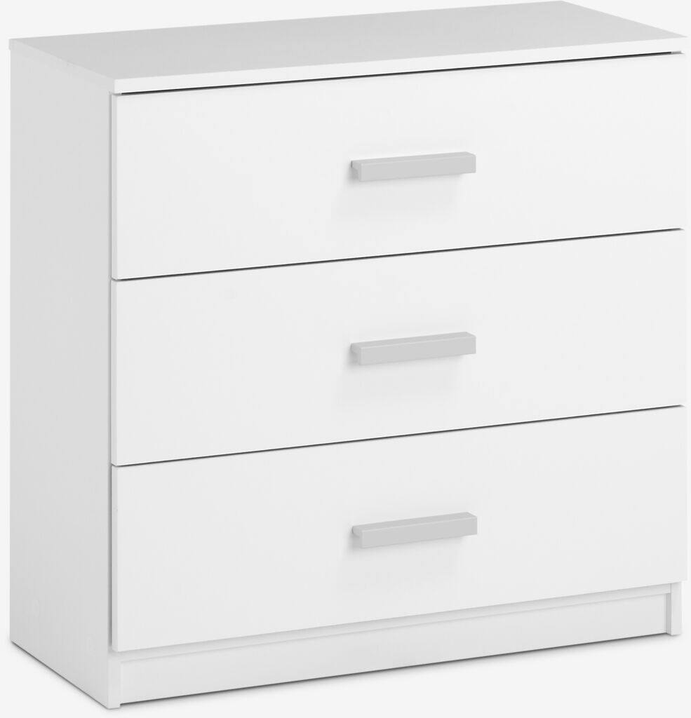 TAPDRUP TAPDRUP 3-skuffers kommode hvid