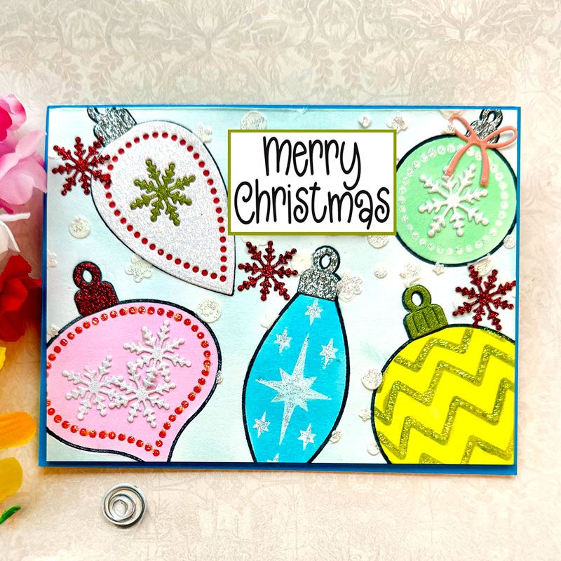 Charming Christmas 3 Clear Stamps Set of 9