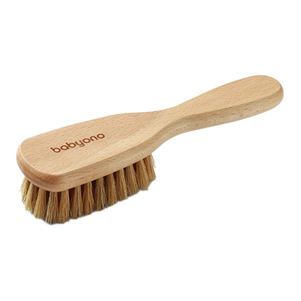 BabyOno, szczotka z naturalnego włosia, średnio miękka, 1 szt.