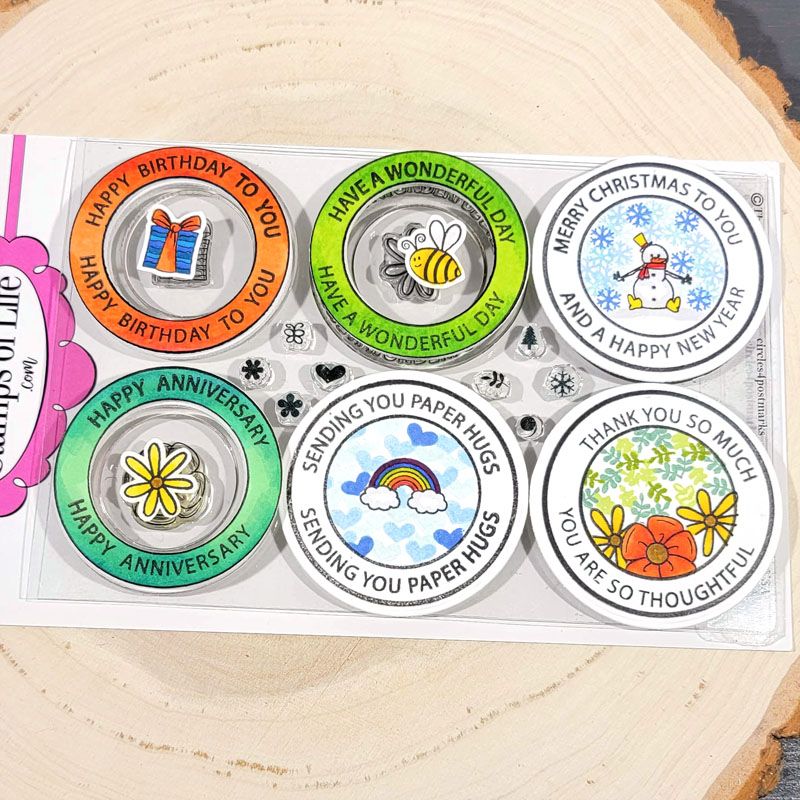 circles4postmarks Clear Stamp Set