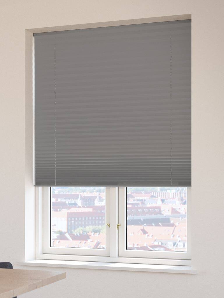 FYN plisségardin 120x160cm dæmpbar trådløs grå