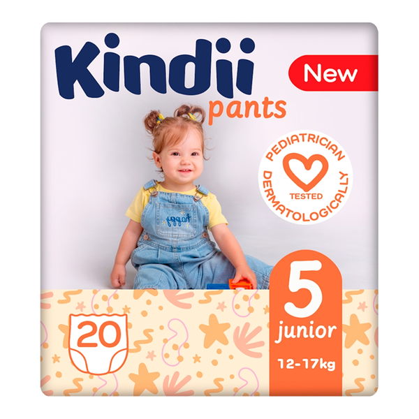 Kindii Pants, pieluchomajtki, 5 (12-17 kg), junior, 20 szt.