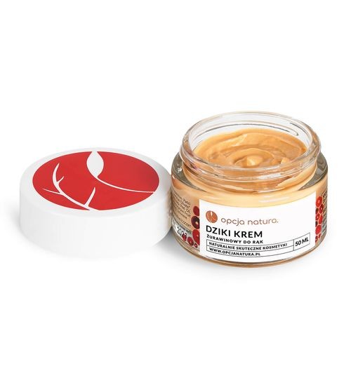 Opcja Natura, dziki krem do rąk żurawinowy, 50 ml