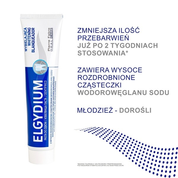 Elgydium Whitening, pasta do zębów, wybielająca, 75 ml