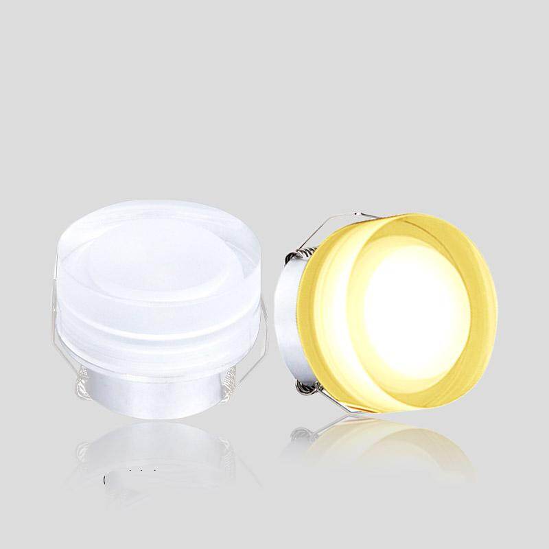Spot LED mini regulável de 3W em acrílico para armário, vitrine ou expositor.