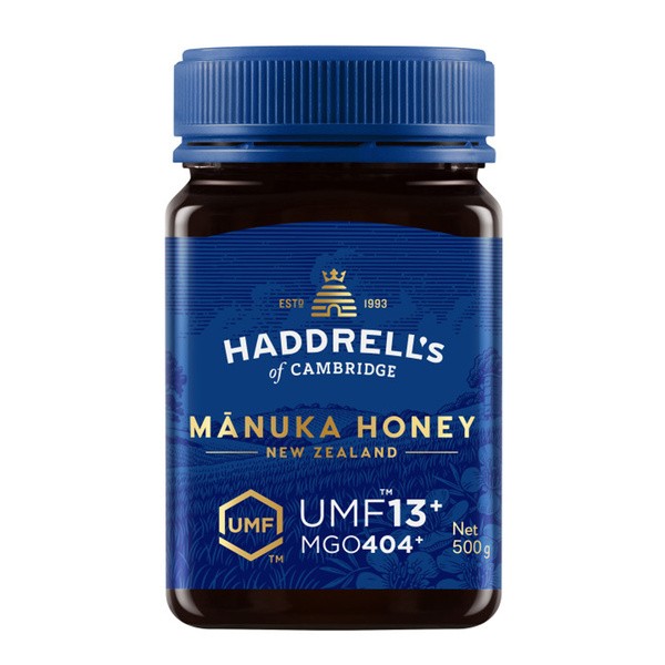 Haddrell's, Manuka Honey, miód manuka UMF13+, MGO404+, 500 g