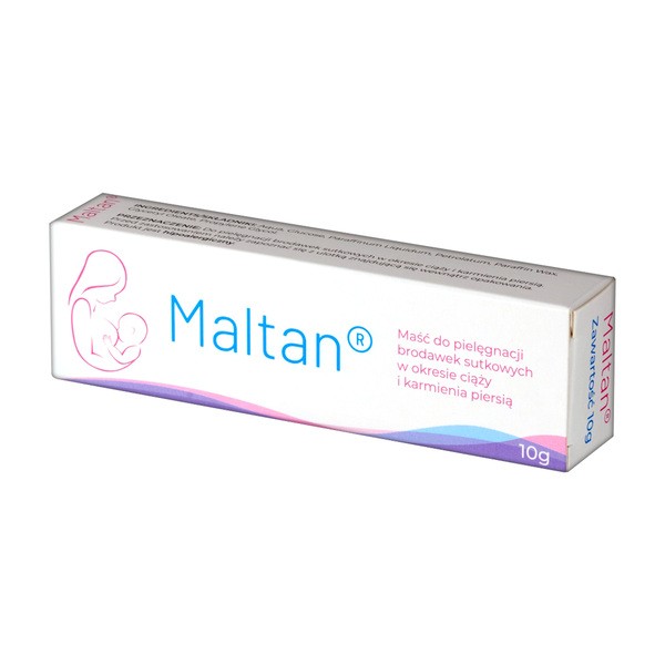 Maltan, maść do pielęgnacji brodawek sutkowych w okresie ciąży i karmienia piersią, 10 g