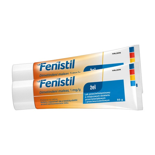 Zestaw 2x Fenistil, 1 mg/g, żel, 50 g, tuba