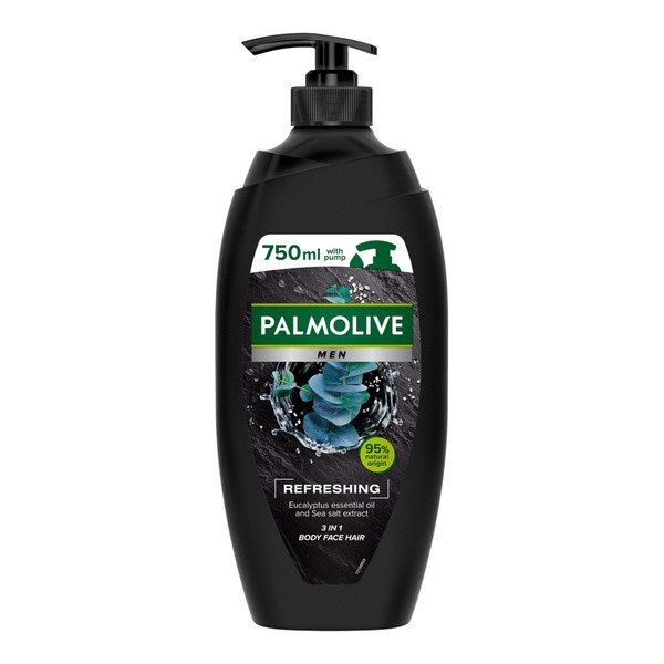 Palmolive Men Refreshing, żel pod prysznic 3w1, 750 ml