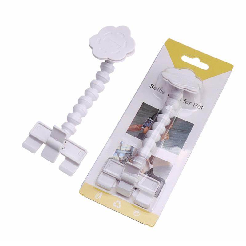 Perche à selfie pour chiens et chats, en PVC, avec clip de fixation pour téléphone, accessoire amusant et portable pour prendre des photos avec vos animaux de compagnie.