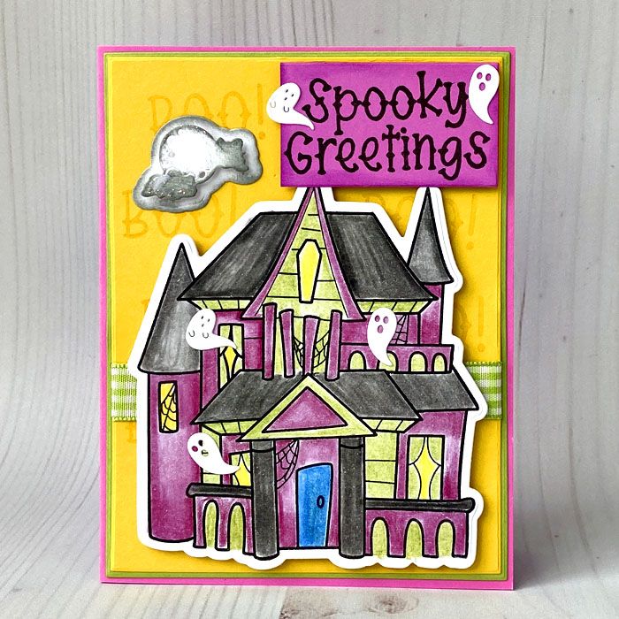 hauntedhouse2stamp Clear Stamp Set of 6