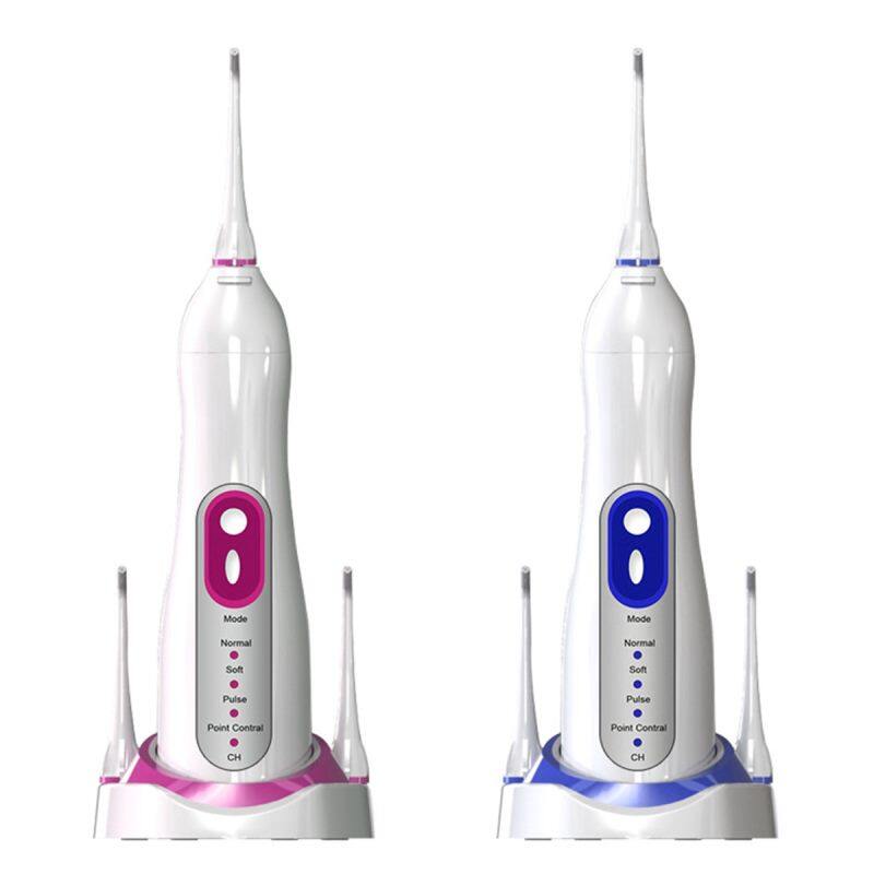 USB Base Rechargeable Oral Irrigator Gum Dental Water Jet Flosser Teeth Flossing Blue Portable Outdoor Cleaning Tool