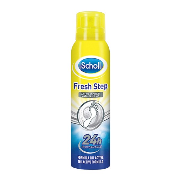 Scholl Fresh Step, dezodorant antyperspirant do stóp, 150 ml