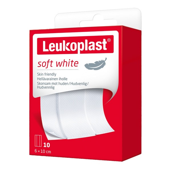 Leukoplast Soft, plastry, 6 x 10 cm, 10 szt.