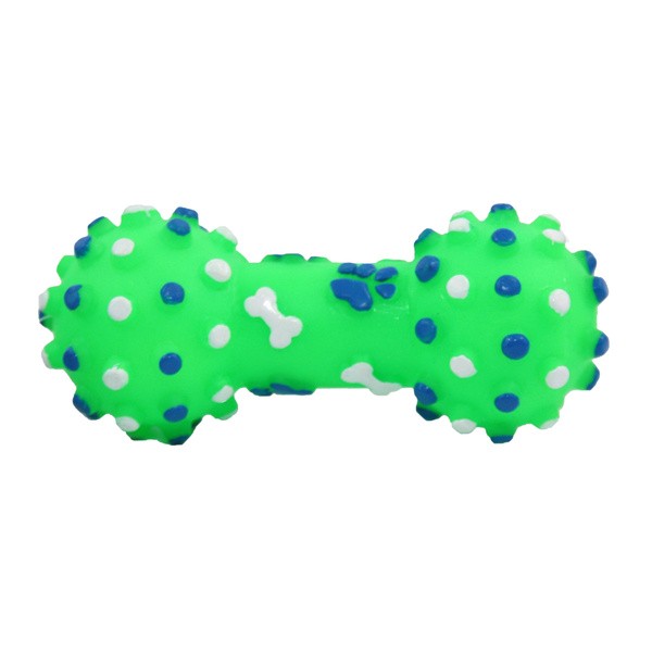 Pet Nova Hantel z wypustkami, winylowa zabawka dla psa, 10,5 cm, 1 szt.