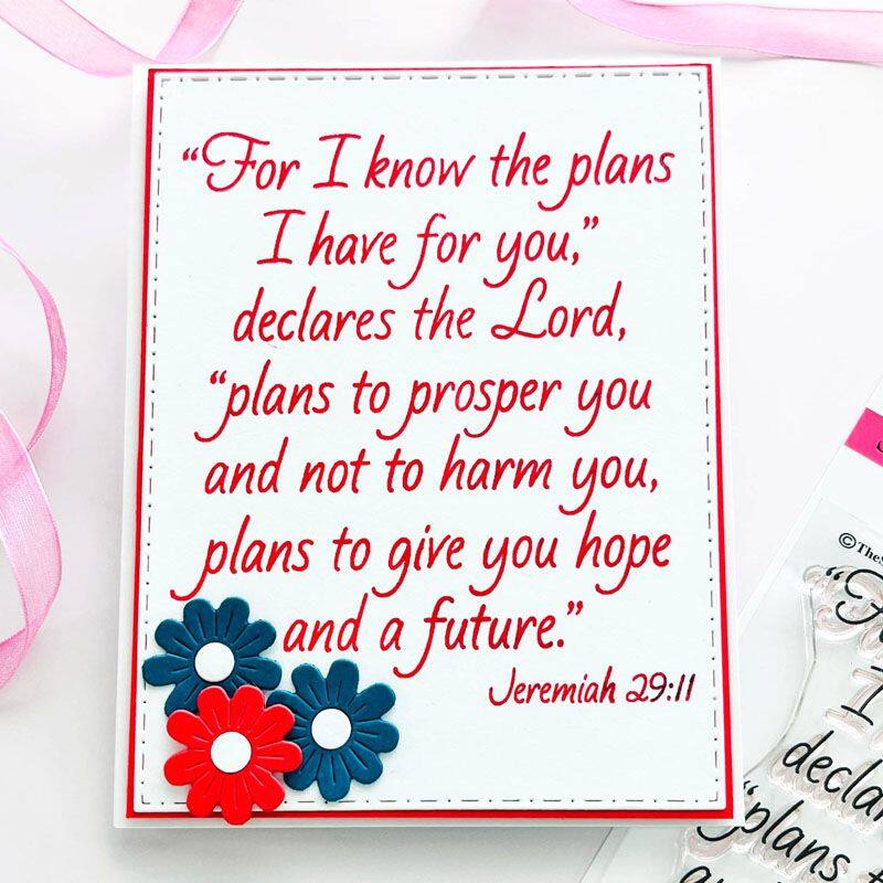 Jeremiah 29:11 Clear Stamp Set
