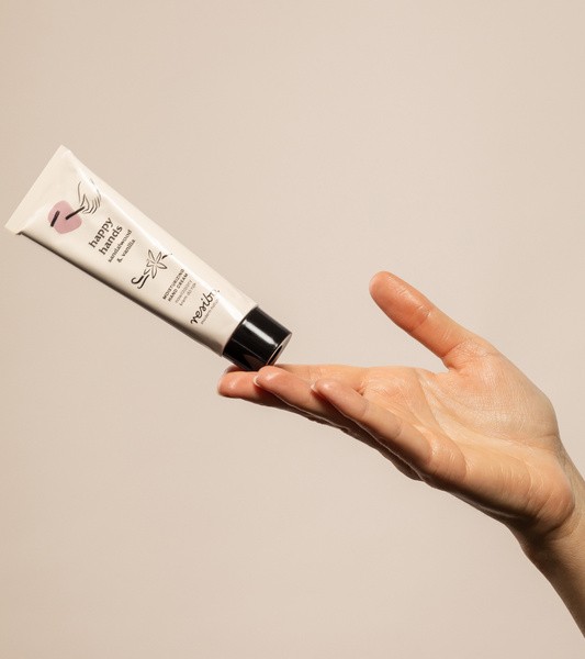 Resibo Happy Hands, nawilżający krem do rąk, drzewo sandałowe i wanilia, 50 ml