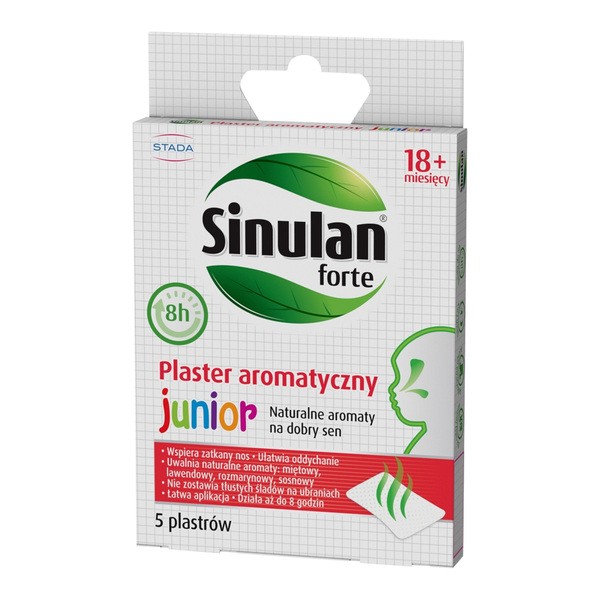 Sinulan Forte, plaster aromatyczny, Junior, 5 szt.