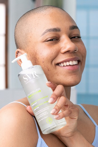 SVR Sebiaclear Eau micellaire, oczyszczający płyn micelarny, 400 ml