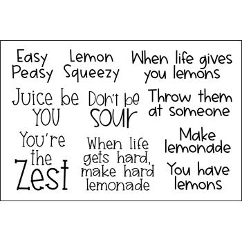 phrases4lemonadestand Clear Stamp Set