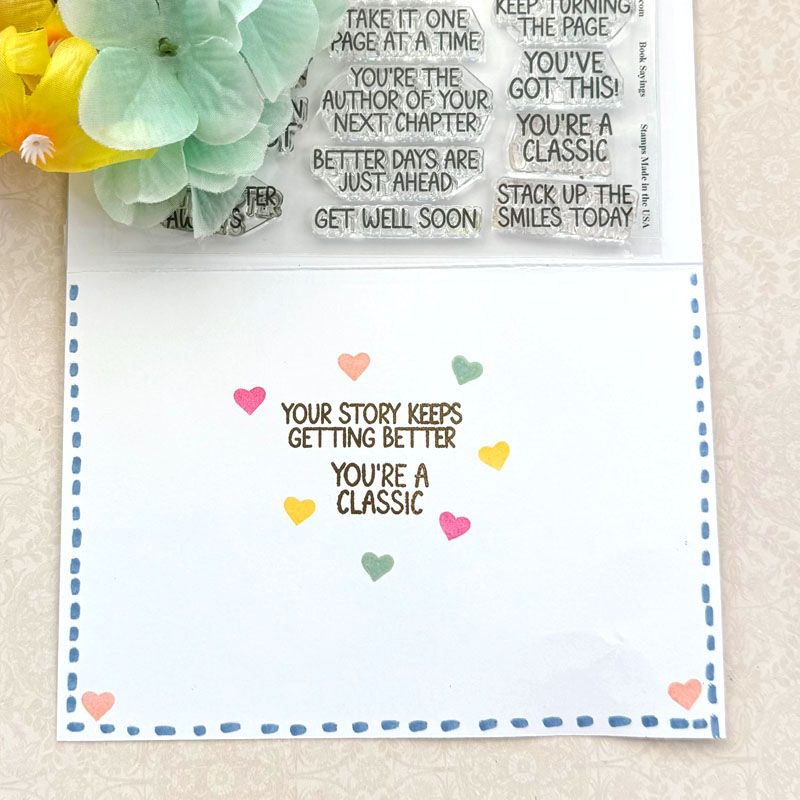 Book Sayings Clear Stamps Set of 16