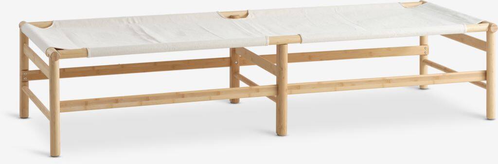 FRYDENDAL FRYDENDAL sovesofa 196x72 beige stof/bambus