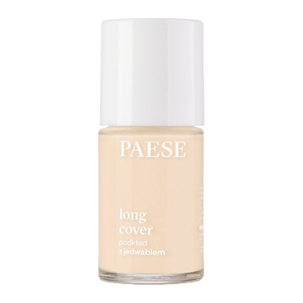 Paese Long Cover, podkład z jedwabiem, 02N Jasny Beż, 30 ml
