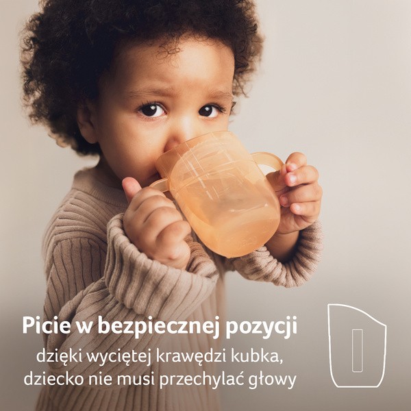 Canpol Lovi Genius, kubek treningowy Nude, 150 ml