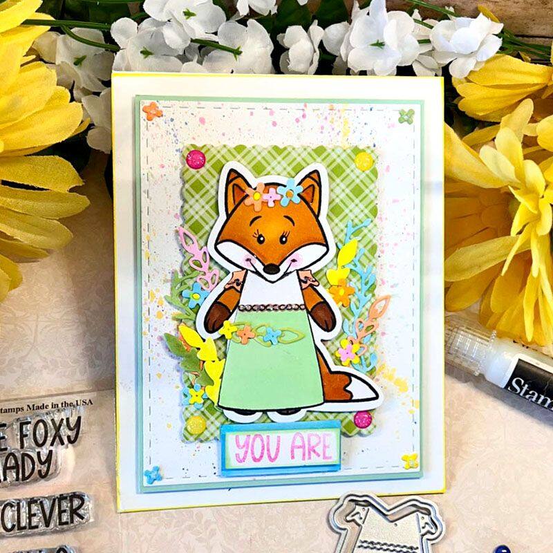 Little Peeps Fox Clear Stamp Set
