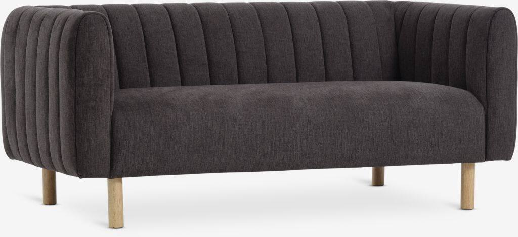 MAGLEBY MAGLEBY 2,5-personers sofa, mørkebrunt stof/egefarve
