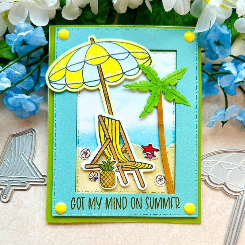 Beach Time Clear Stamp Set of 12