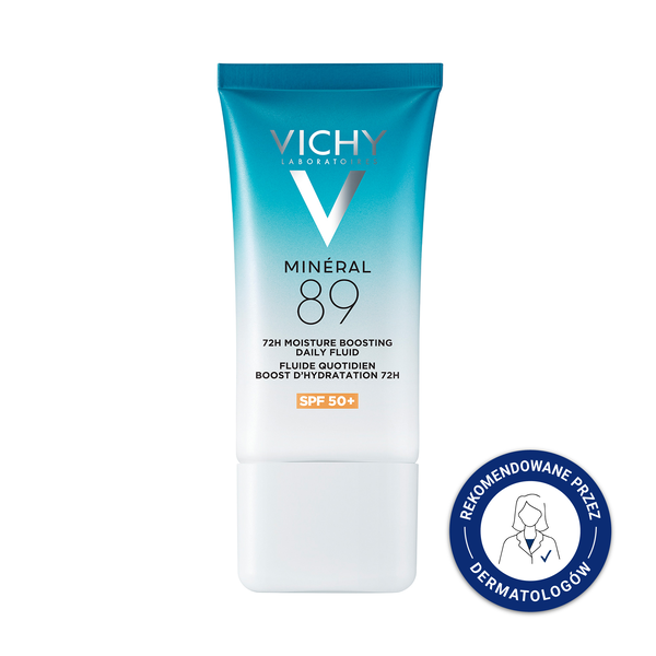 Vichy Mineral 89 Niewidoczny fluid-krem nawilżający 72h, SPF50+, 50 ml