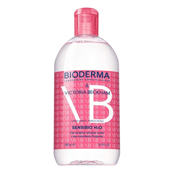 Bioderma Sensibio H2O, edycja limitowana x Victoria Beckham, woda micelarna do skóry wrażliwej, 500 ml