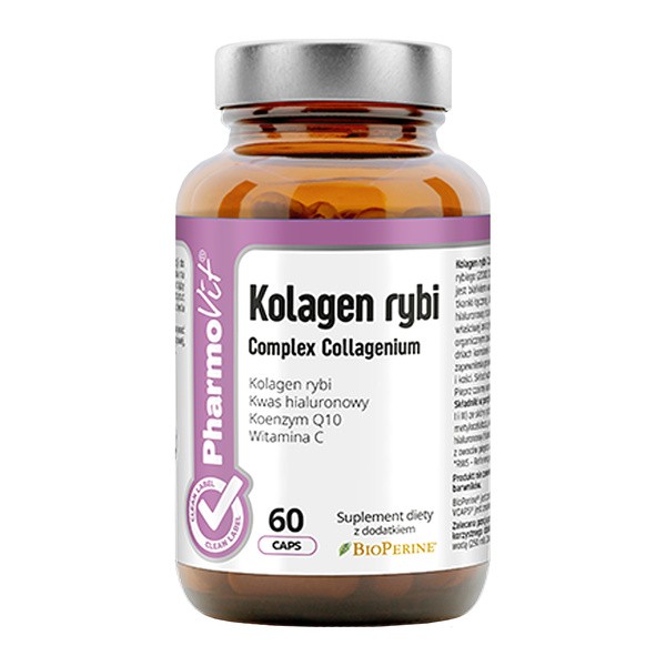 Zestaw 2 x Kolagen rybi Complex Collagenium, Clean label Pharmovit, kapsułki, 60 szt.