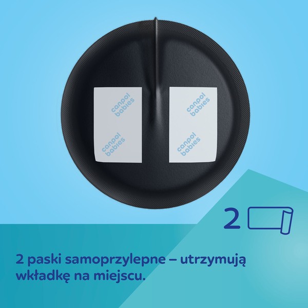 Canpol Babies, oddychające ultrachłonne wkładki laktacyjne 3D, czarne, 60 szt. (50 szt. + 10 szt.)