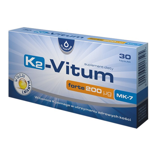Oleofarm K2-Vitum forte 200 μg, kapsułki, 30 szt.